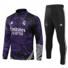 Sudadera De Entrenamiento Real Madrid Purple Version Dragon Cremallera De Cuarto 23-24 - Hombre